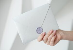 enveloppe mariage cachet de cire