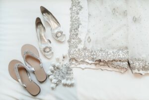 tongs de mariage chic